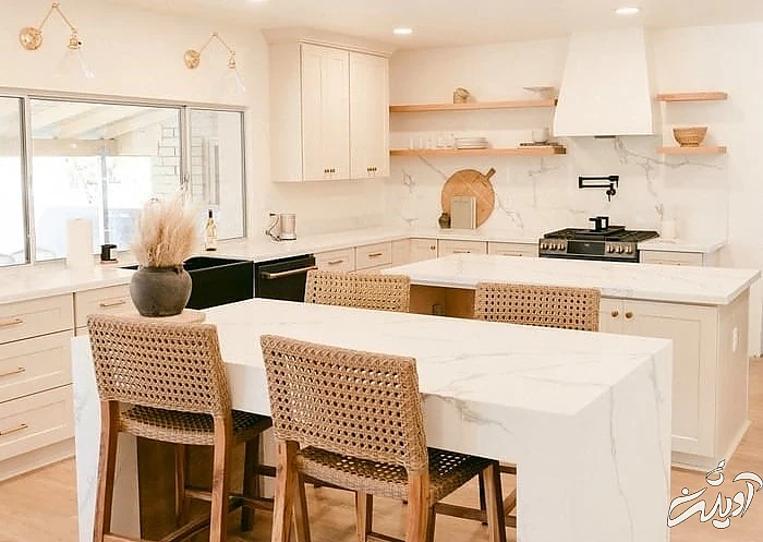 آشپزخانه با سنگ مرمر